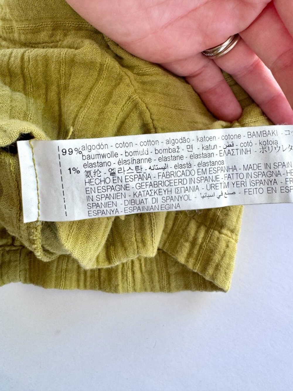 Zara Kids Chartreuse Gauze Romper Sz 3-4 Playsuit - Picture 8 of 9